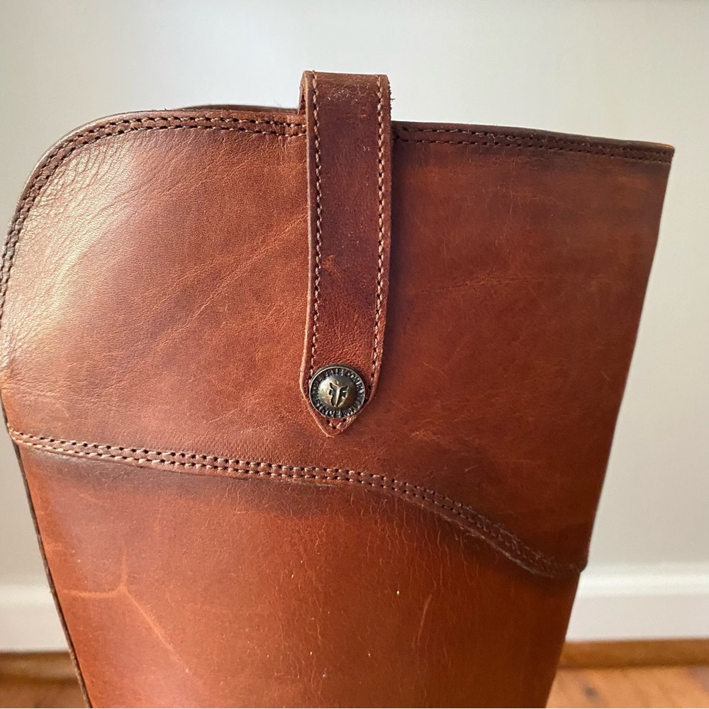 Frye Brown Leather Riding Boots - Picture 8 of 10